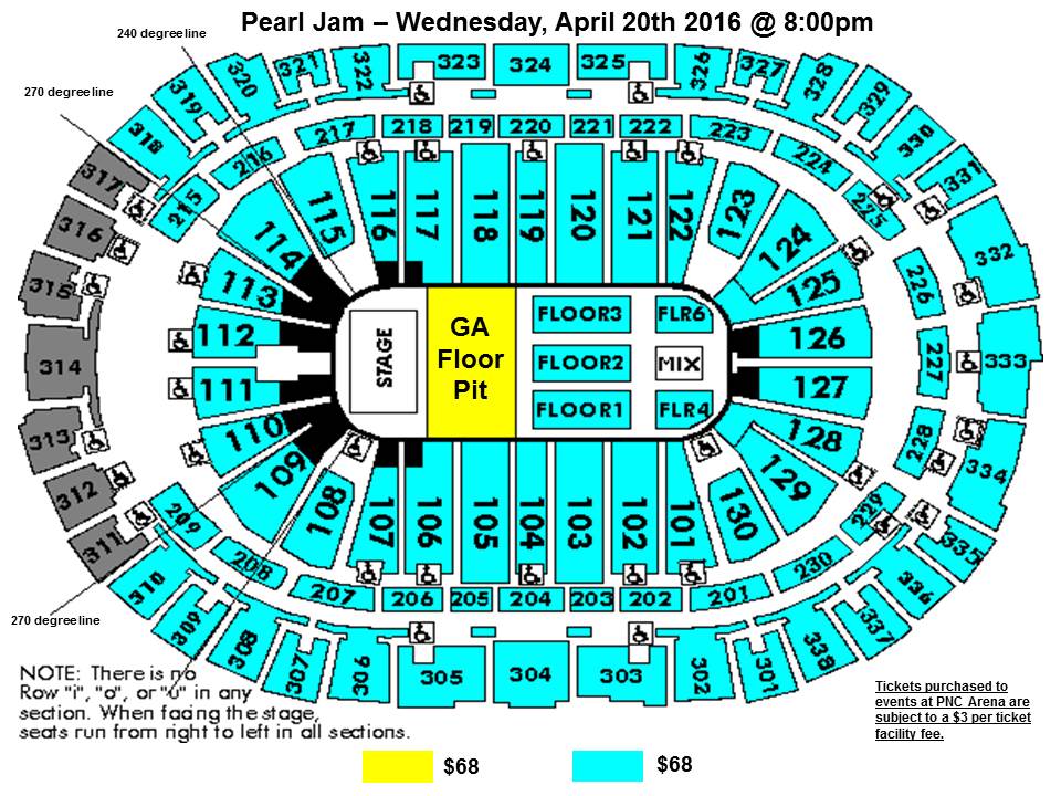 Pearl Jam Boston Seating Chart