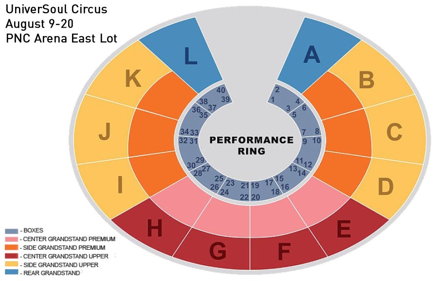 Pnc Arena Circus Seating Chart